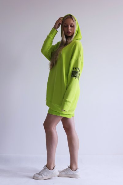 Костюм UNIQUE с шортами лайм, фото 2836